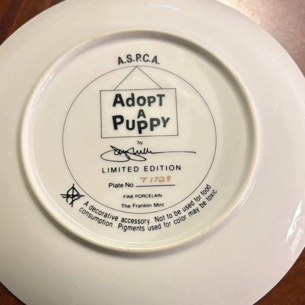Golden Retriever Puppies Decorative Plate